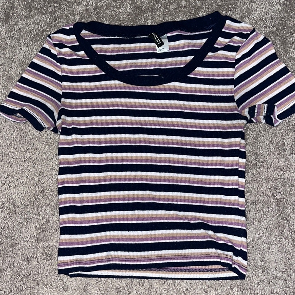 H&M Multicolored Striped Shirt // SIZE S US